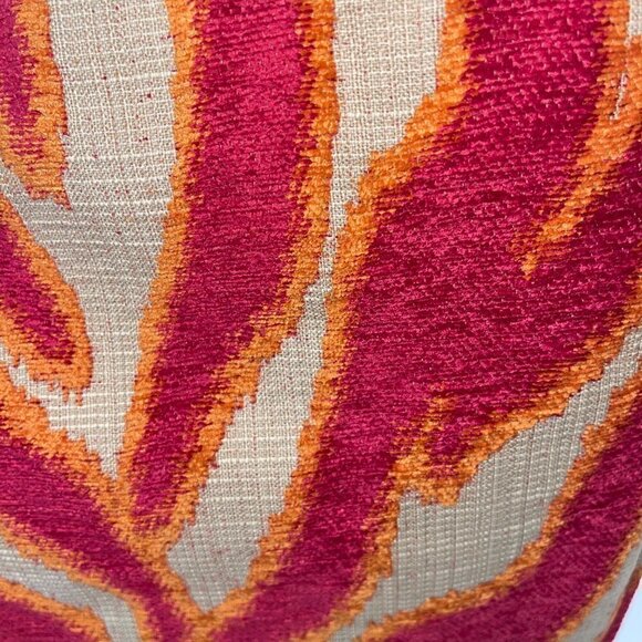 Womens Crossbody Shoulder Bag One Size Pink Orange Tapestry Flap Front Colorful - Picture 4 of 12